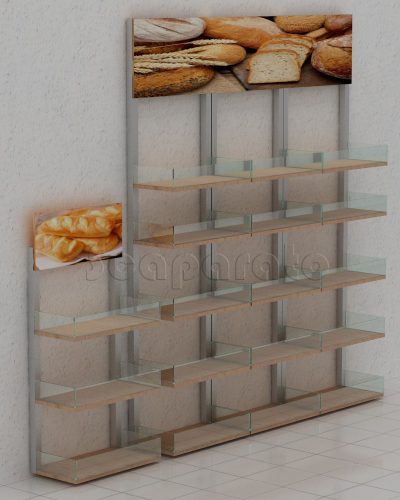 Decoracion panaderia para exhibirlo para los clientes ansiosos.